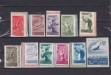 ROMANIA 1945 LP 175 LP 176 OSP DANTELAT+NEDANTELAT SI POSTA AERIANA SERIE MNH, Nestampilat