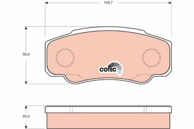 TRW GDB3441 COTEC set placute frana,frana disc foto