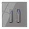 Intrerupator modern, design clape pian, 220V, 10A, 2 clapete pian, UE standard, Intrerupatoar de perete, gri