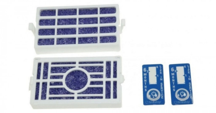 Set 2 microfiltre antibacteriene cu indicator Euro Filter pentru aparate frigorifice, WF009