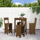 Set mobilier bar de gradina, 5 piese, maro miere lemn masiv pin GartenMobel Dekor, vidaXL