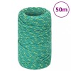 VidaXL Frânghie de barcă, verde, 2 mm, 25 m, polipropilenă