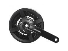 Angrenaj pedalier Shimano Tourney FC-TY301, 42X34X24T, brat 150mm, pentru 6/7/8... Cod:EFCTY301K244CLB