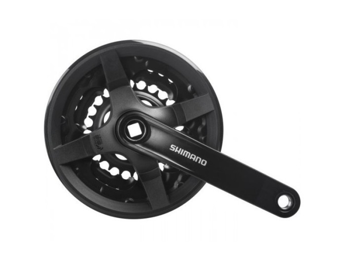 Angrenaj pedalier Shimano Tourney FC-TY301, 42X34X24T, brat 150mm, pentru 6/7/8... Cod:EFCTY301K244CLB