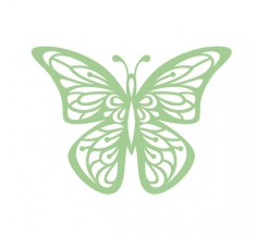 Sticker decorativ Fluture, Verde, 60 cm, 1149ST-5 foto