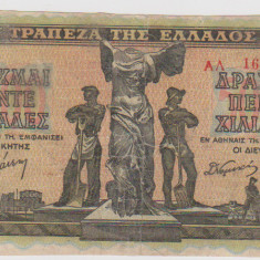 5000 DRAHME 1942 GRECIA -CIRCULATA