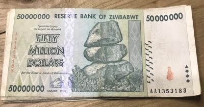 (ORIX) Zinbabwe 50000000 dolar dollars 2008 foto