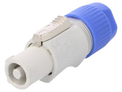 Conector Circular Tată CLIFFCON-P 20A 250VAC Gri pe Cablu foto