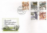 Elvetia 1987 - meserii, serie pe FDC