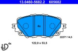 ATE 13.0460-5682.2 set placute frana,frana disc