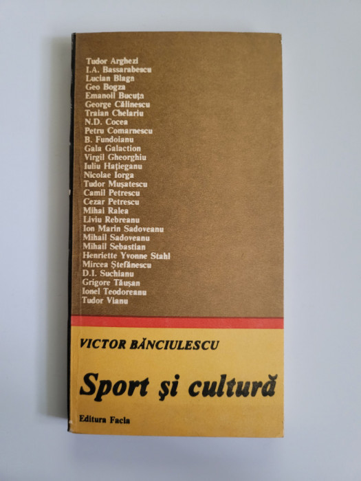 Victor Banciulescu, Sport si Cultura, Timisoara, 1983