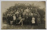SCOLARI MUSULMANI CU INVATATORUL LOR , FOTOGRAFIE DE GRUP , TIP CARTE POSTALA , 1929