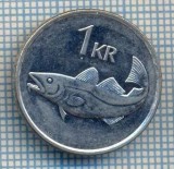 AX 297 MONEDA - ISLANDA - 1 KRONA -ANUL 1991 -STAREA CARE SE VEDE