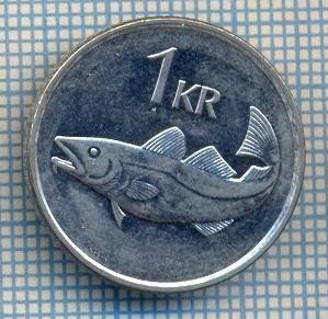 AX 297 MONEDA - ISLANDA - 1 KRONA -ANUL 1991 -STAREA CARE SE VEDE foto