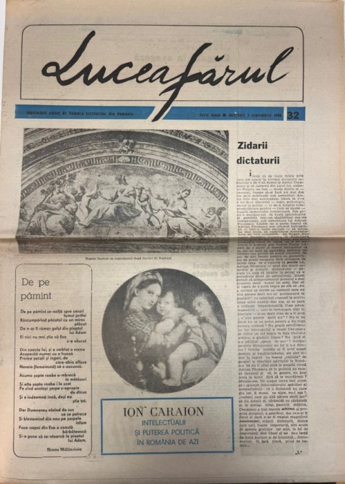 Luceafarul, nr. 32, 5 septembrie 1990