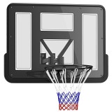 SPORTNOW Coș de Baschet de Perete 110x75cm, Panou Rezistent, Inel &Oslash;45cm, Negru