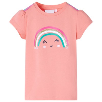 Tricou pentru copii, corai deschis, 128 11117 foto
