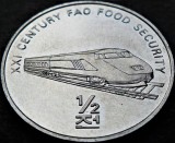 Cumpara ieftin Moneda FAO 1/2 CHON - Coreea de Nord, anul 2002 *cod 2880 - UNC DIN FASIC!, Asia