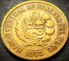 Moneda exotica 1 SOL DE ORO - PERU, anul 1975 *Cod 4391, America Centrala si de Sud