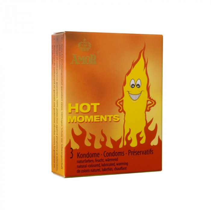 Prezervative Amor Hot Moments, 3buc