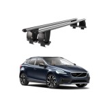 Bare transversale portbagaj auto aluminiu compatibile plafon neted Volvo V40 2016-> argintii sau negre Cod: CB200101 Kit-104