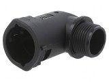 Conectori 90&deg; Filet Metric Exterior Poliamidă 6