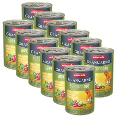 Animonda GranCarno Superfoods - pui + spanac ?i zmeura 12 x 400g foto