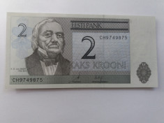 Estonia 2 KROONI 2007 UNC foto