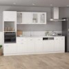 Dulap cuptor microunde vidaXL Lyon, alb, 60x57x207 cm, PAL, bucatarie modulara
