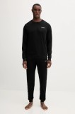 CR7 Cristiano Ronaldo pijamale de bumbac culoarea negru, cu imprimeu, 8730.42.1047