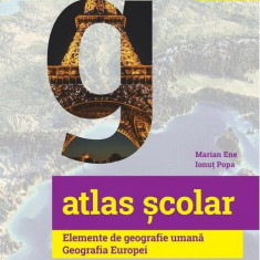 Atlas școlar. Elemente de geografie umană. Geografia Europei. Clasa a VI-a - Paperback brosat - Ionuţ Popa, Marian Ene - Art Klett
