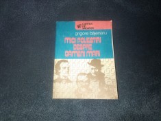 GRIGORE BAJENARU - MICI POVESTIRI DESPRE OAMENI MARI