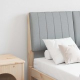 Cumpara ieftin Tablie tapitata Gri deschis 120 cm Lemn de pin masiv