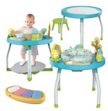 Saritor pentru copii 5 in 1 cu Masa si Centru de Activitati WePro Store, Covoras Muzical, Baby Jumper, Ajustabil pe Inaltime, Scaun Rotativ 360&deg;, Sune