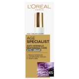 Crema antirid de ochi cu efect resturator Age Specialist 55+, 15ml, L&#039;Oreal Paris