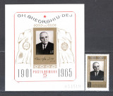 Romania.1966 1 an moarte Ghe.Gheorghiu-Dej ZR.249, Nestampilat