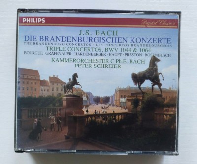 # 2xCD: Johann Sebastian Bach - Concertele Brandenburgice foto