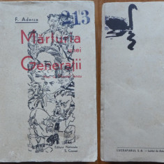 Felix Aderca , Marturia unei generatii , editia 1 ,1929 ,semnata de autor ,masti