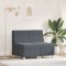 vidaXL Unitate Sofa Modulară Fără Brațe 2 pcs Gri &icirc;nchis