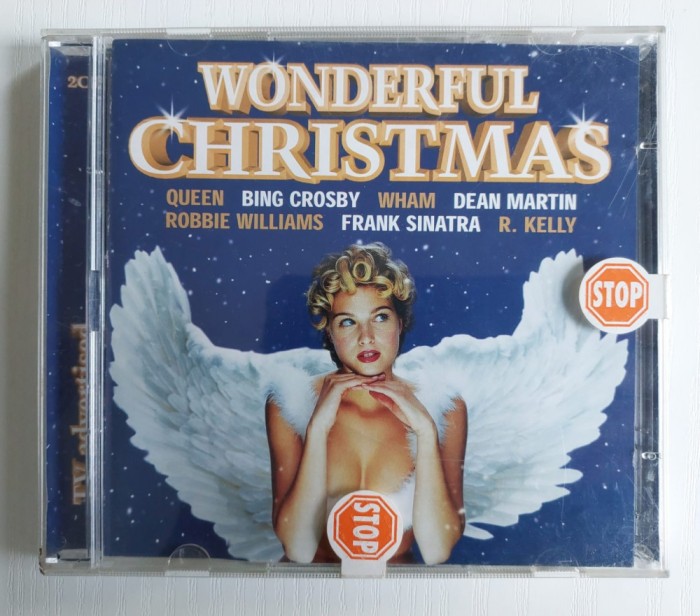 Dublu CD Wonderful Christmas, compilatie, Queen, Bing Crosby, etc Craciun