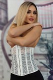 M774-2 Corset brau sexi din dantela florala
