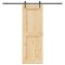 vidaXL Ușă glisantă cu set de feronerie 80x210 cm, lemn masiv de pin 3332743