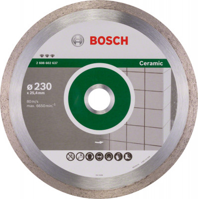 Disc diamantat Best pentru ceramica Bosch 230x25.40x2.4mm foto