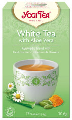 Ceai Bio Alb cu Aloe Vera, 17 pliculete - 30.6gr Yogi Tea foto