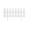 Gard de gradina decorativ, plastic, alb, set 4 buc, 50x30 cm, Strend Pro