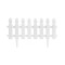 Gard de gradina decorativ, plastic, alb, set 4 buc, 50x30 cm