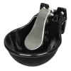 Adapatoare Fonta Emailata 1.5L cu Clapeta Inox Kerbl - Bovine, Cai, Animale Ferma - Montaj Perete/Teava, Racord 1/2&quot;