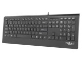 Tastatură neagră NATEC USB A cu cablu 1,8m slim US layout