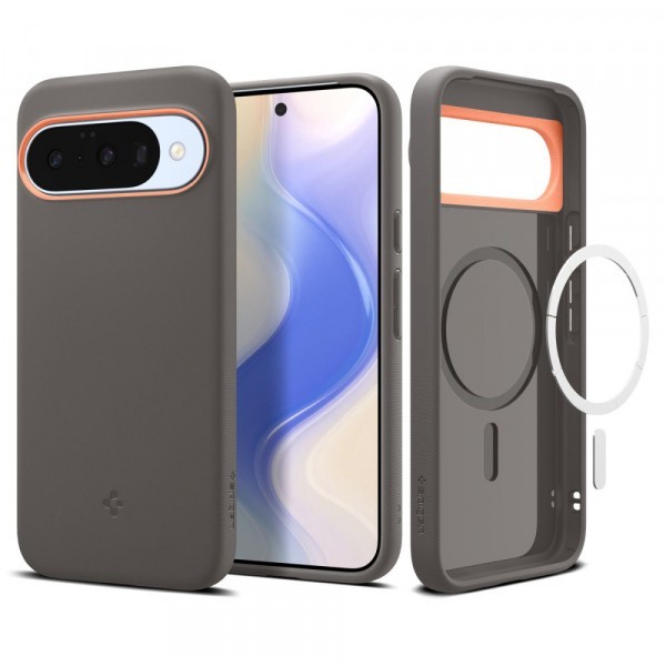 Husa MagSafe pentru Google Pixel 10 Pro / 10, Spigen, Caseology Nano Pop, Gri