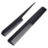 Set Piepteni Coafor, 2 Bucăți, Plastic, Lungime 20cm, Lățime 2cm, Negru, Oem